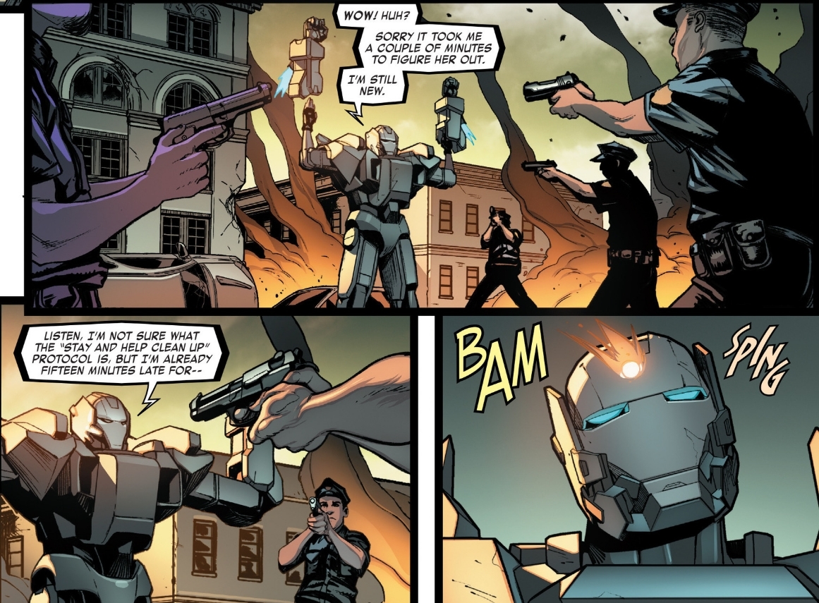Panels from Invincible Iron Man